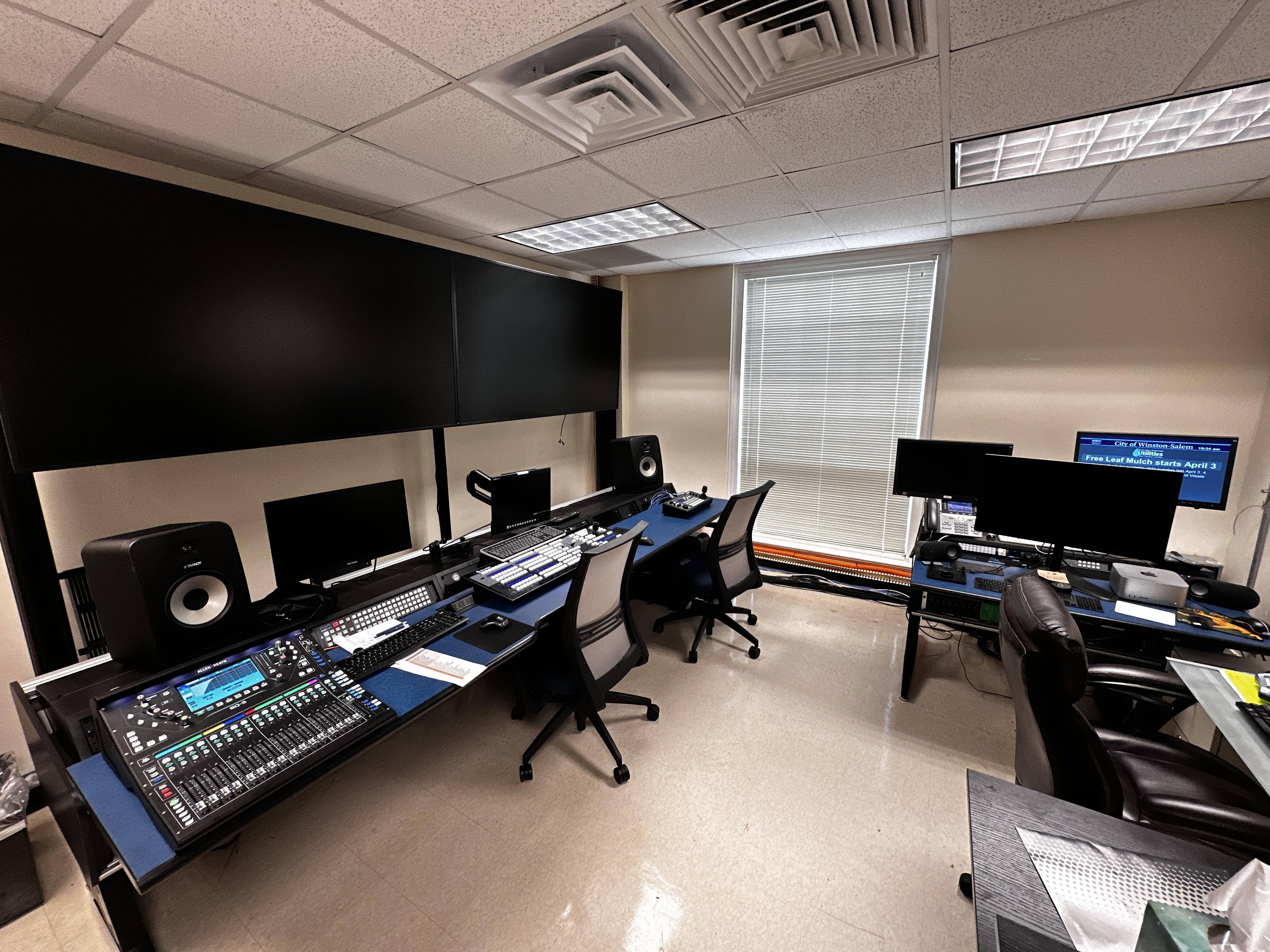 Case Study: City of Winston-Salem TV13 Control Room and Studio Modernization - CIAVL