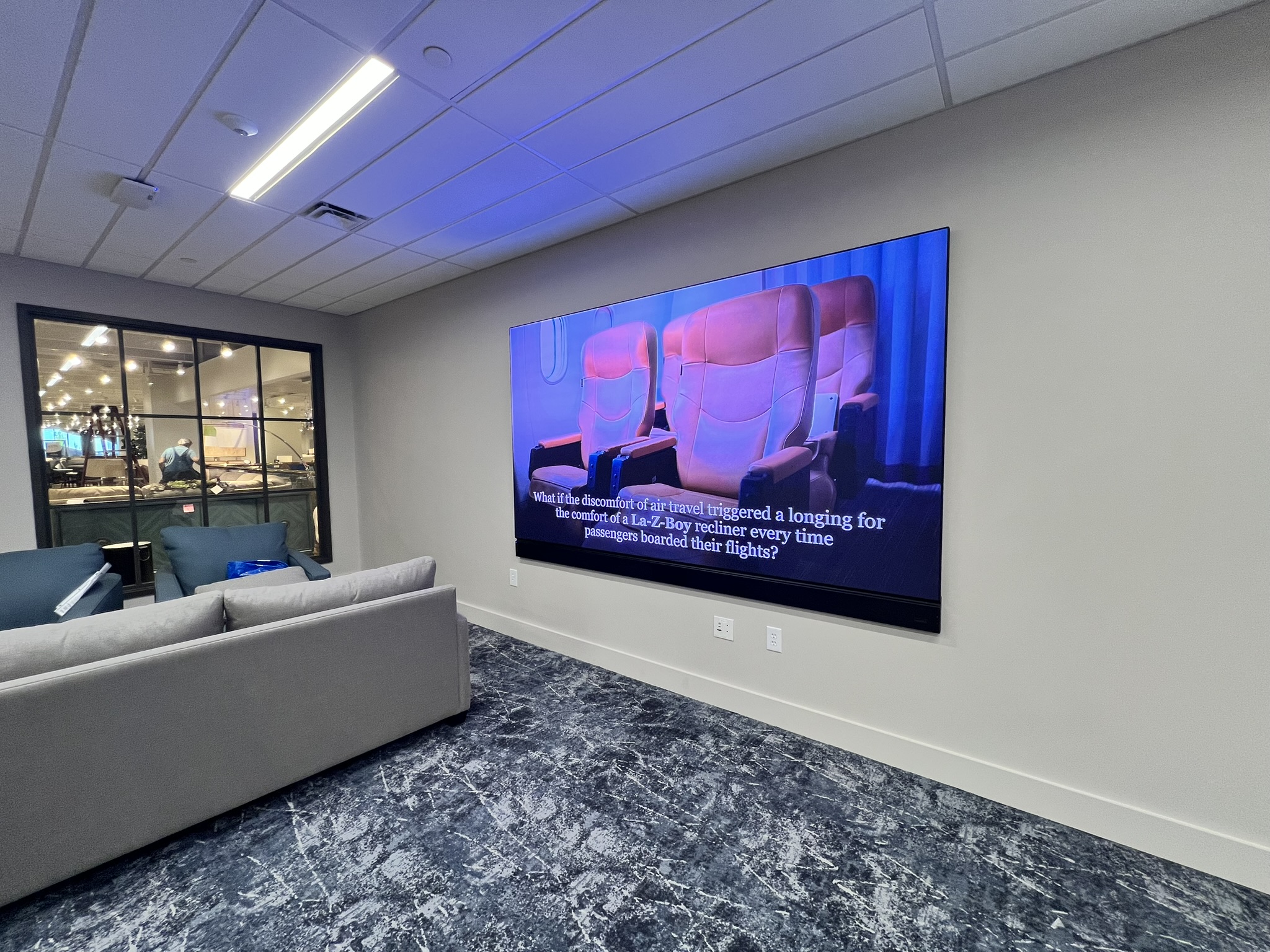 Corporate Showroom AV Integration for La-Z-Boy in High Point, NC